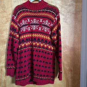 Vintage heavy weight Fair isle sweate